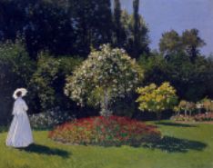 - Monet -
              - Mujer en el jardín  Sain Adresse -
              - 1867 -