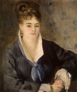 - Renoir -
              - Mujer de negro -
              - 1875-1877 -